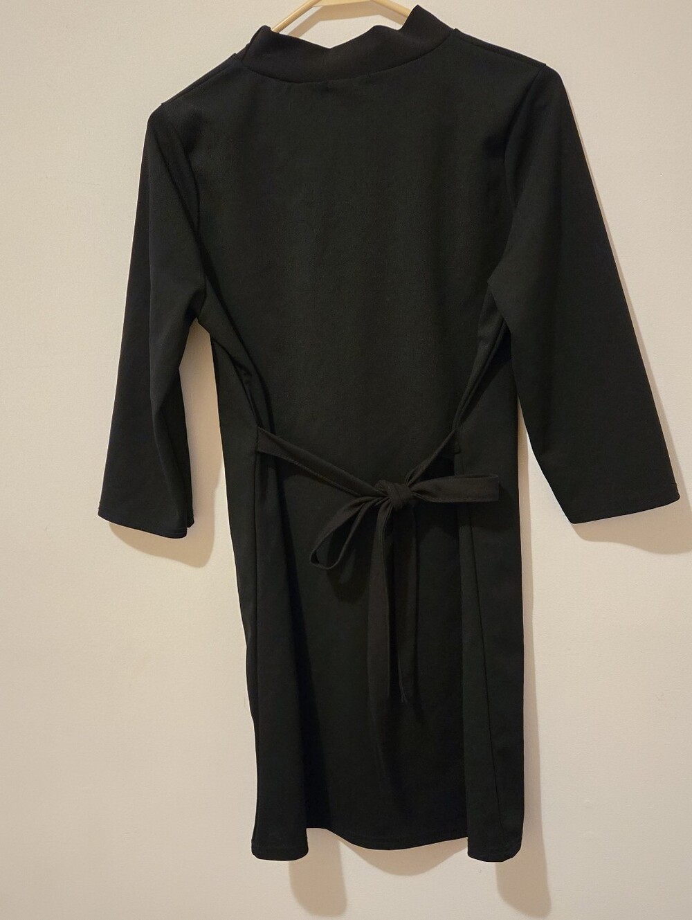 Nasty Gal Black Mock Neck Tunic Short Dress